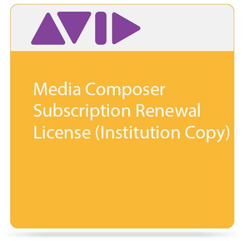 Avid Media Composer Subscription Renewal License