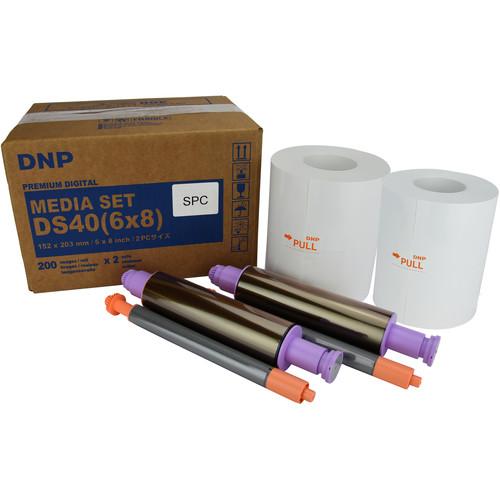DNP 6 x 8" Center Perforated Media Set for DS40 Printer