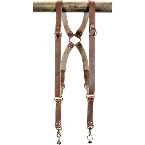 Funk Plus Water Buffalo Leather Ring Back Harness with 1.25" Wide Straps and D-Rings