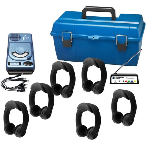 HamiltonBuhl 6-User Wireless Listening Center with AudioChamp Player and Dual-Channel Flex-PhonesAF