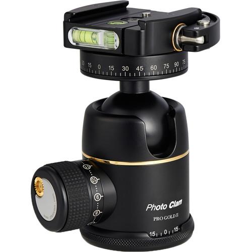 Photo Clam Pro Gold 2 Ball Head with Lever-Lock Quick Release