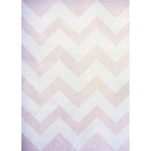 Westcott Washed Chevron Matte Vinyl Backdrop with Grommets