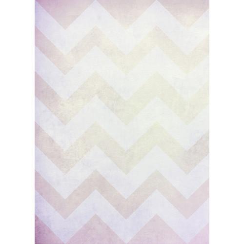 Westcott Washed Chevron Matte Vinyl Backdrop with Grommets
