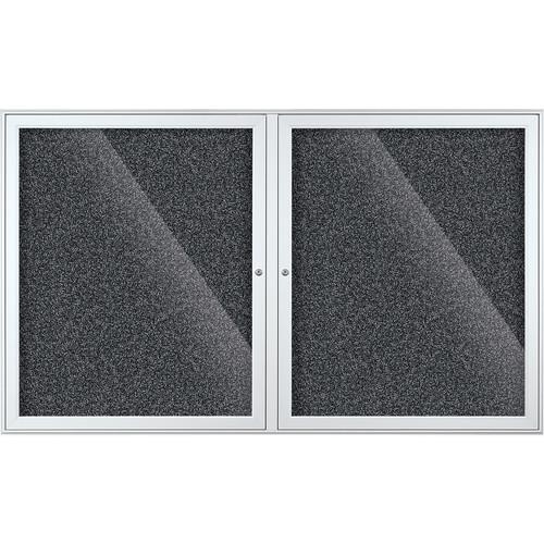 Best Rite Indoor Enclosed Two-Door Bulletin Board Cabinet