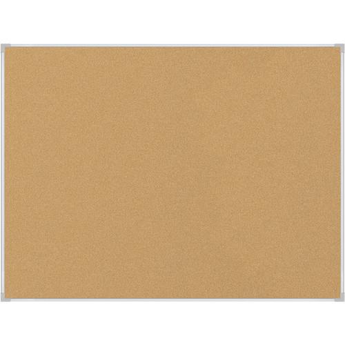 Best Rite VT Logic Natural Cork Surface Tackboard with Silver Ultra-Trim