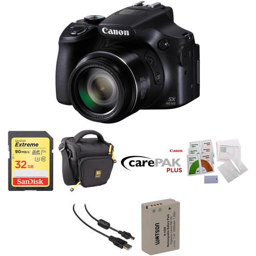 Canon PowerShot SX60 HS Digital Camera Deluxe Kit