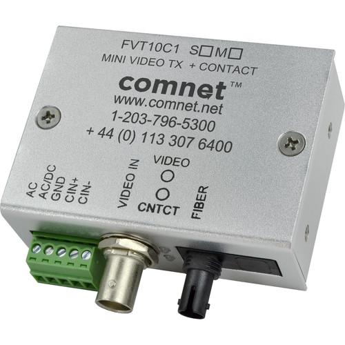 COMNET Mini Single Mode Video Transmitter with Contact Closure