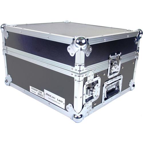 DeeJay LED Fly Drive Case - Slanted 8 RU Mixer Rack 2 RU Vertical Rack