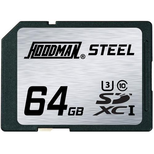 Hoodman 64GB SDXC Memory Card RAW STEEL Class 10 UHS-1