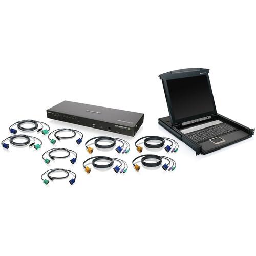 IOGEAR 8-Port IP-Based KVM and 17" LCD KVM Console Bundle