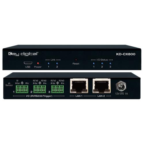 Key-Digital Control Interface with IR & RS232 over IP Routing