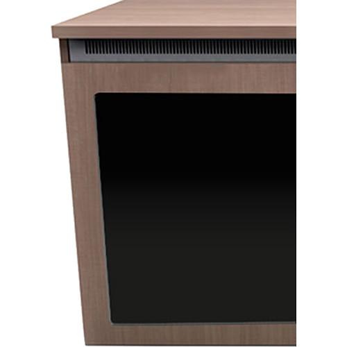 Middle Atlantic C5 3-Bay Sota HPL Wood Kit with Plexi Doors