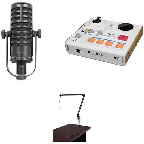 MXL BCD-1 Live Broadcast Mic and Tascam US-32 Interface Broadcast Kit