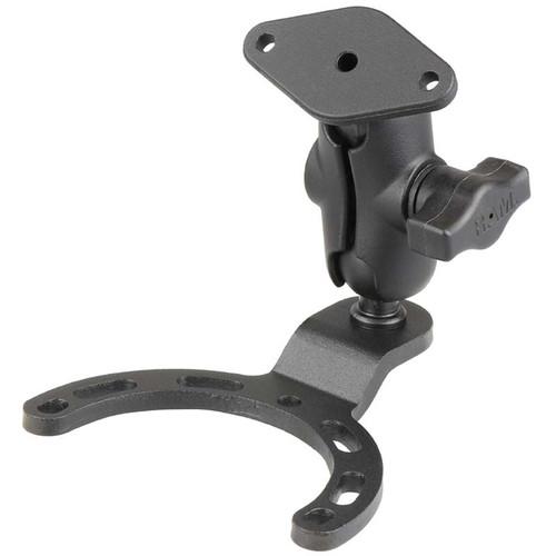 RAM MOUNTS Small Gas Tank Base with B Size 1" Ball, Short Arm, & Diamond Plate