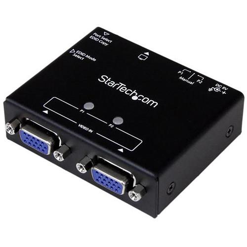 StarTech 2-Port VGA Auto Switcher with Priority Switching and EDID Copy