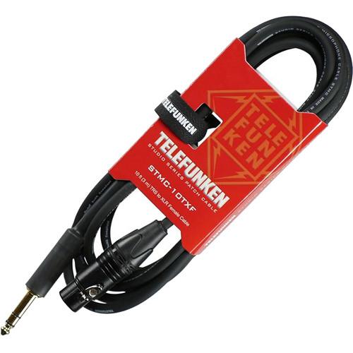 Telefunken Studio Series 1 4" TRS Male to 3-Pin XLR Female Cable