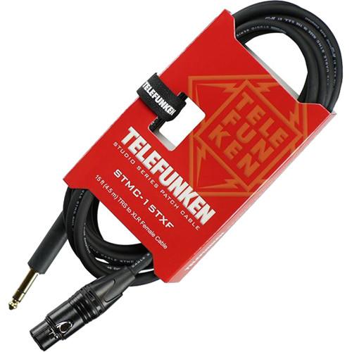 Telefunken Studio Series 1 4" TRS Male to 3-Pin XLR Female Cable