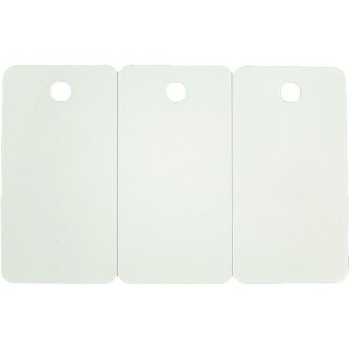 Zebra White PVC 30 mil Cards with 3-Up Breakaway Key Tags for Select Card Printers