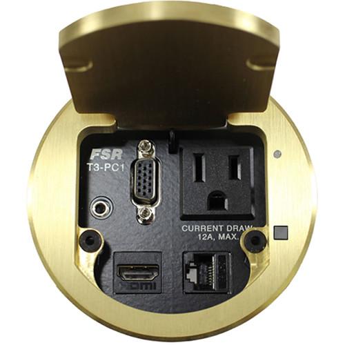 FSR T3-PC1D 3.5" HDMI Round Table Box with Button and LED