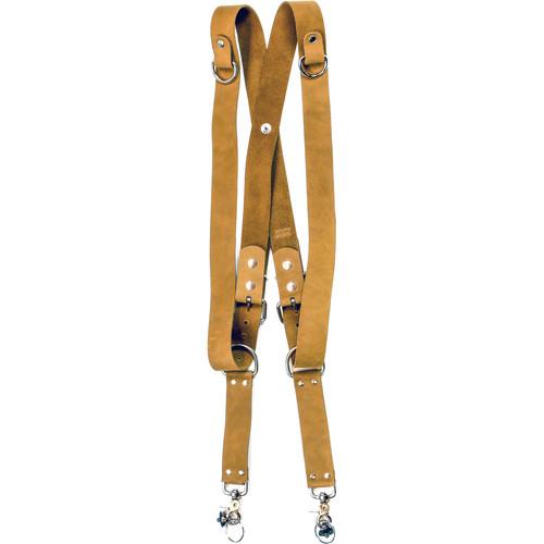 Funk Plus Suede Leather Snap Back Harness with 1.5" Wide Straps and D-Rings