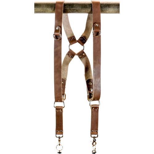 Funk Plus Water Buffalo Leather Ring Back Harness with 1.5" Wide Straps and D-Rings