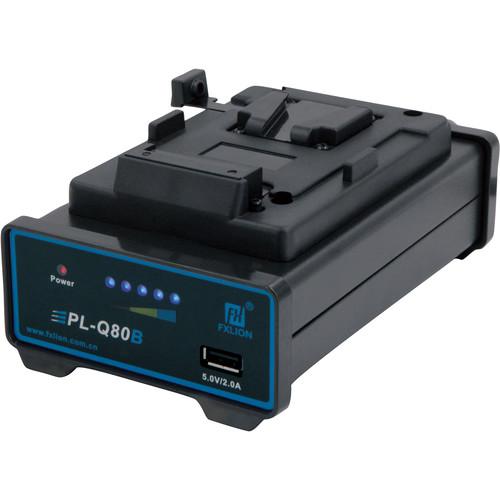 Fxlion Single-Channel V-Mount and BP Li-Ion Battery Charger with USB Port