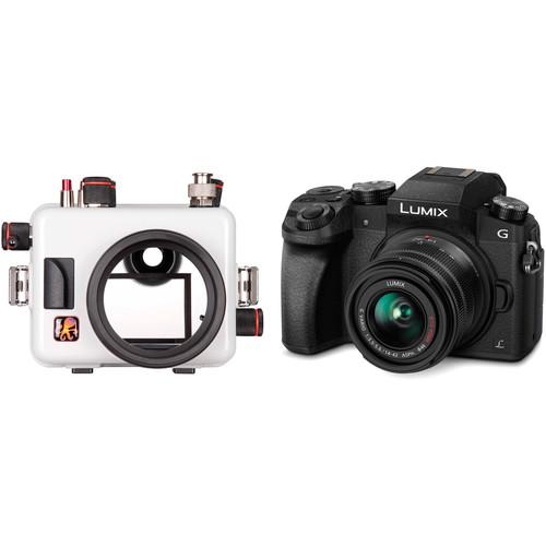 Ikelite TTL Underwater Housing and Panasonic Lumix G7 Digital Camera with 14-42mm Lens Kit