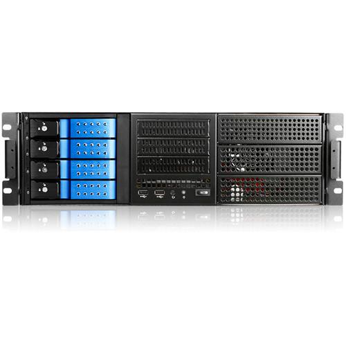 iStarUSA E-306L 3 RU E-ATX 6 x 5.25" Bays Rackmount Chassis with BPN-DE340SS SAS SATA Tray-Less Hot-Swap Cage