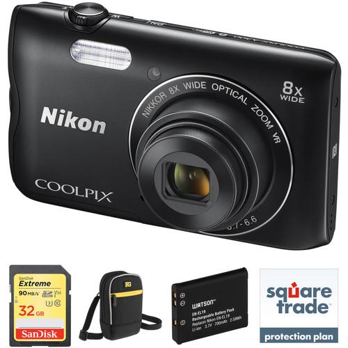 Nikon COOLPIX A300 Digital Camera Deluxe Kit