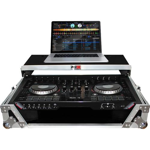 ProX XS-NS6IILT Flight Case with Sliding Laptop Shelf for Numark NS6II DJ Controller