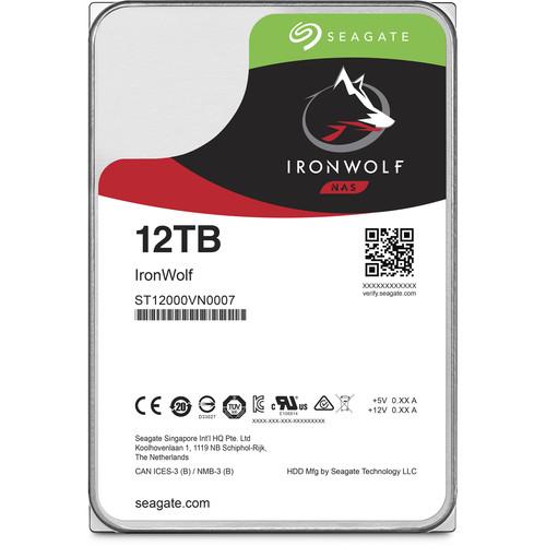 Seagate 12TB IronWolf 7200 rpm SATA III 3.5" Internal NAS HDD