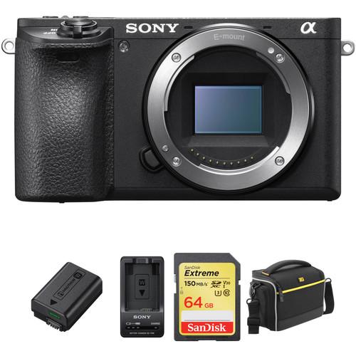 Sony a6500 Mirrorless Digital Camera Body Premium Kit