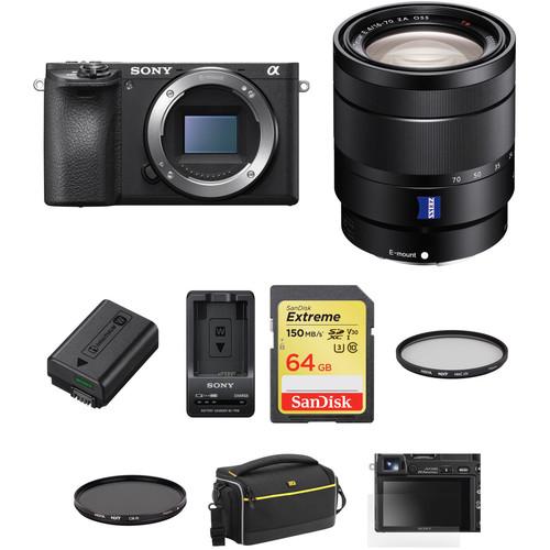 Sony a6500 Mirrorless Digital Camera with 16-70mm Lens Premium Kit