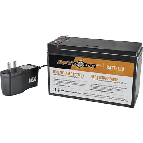 Spypoint Rechargeable 12V Battery & Charger, Spypoint, Rechargeable, 12V, Battery, &, Charger