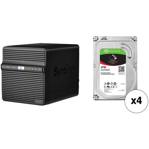 Synology DiskStation 16TB DS418j NAS Enclosure Kit with Seagate NAS Drives