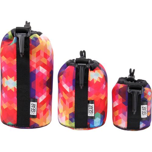 USA GEAR FlexARMOR FlexSLEEVE Lens Pouch Case Set