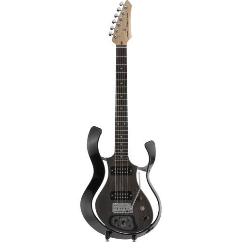 VOX Metallic Black Frame Electric Guitar with See-Through Semi-Gloss Black Body