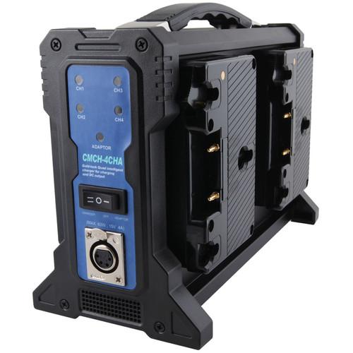 CAMLAST Charger for Four Gold Mount Batteries