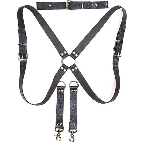 Funk Plus Ring Back Dual-Camera Water Buffalo Leather Harness with Chest Adjuster