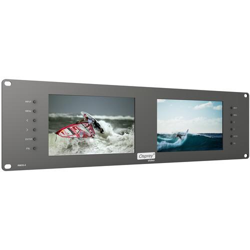 Osprey Dual 7" Monitor 3G SDI, HDMI, Analog 19" 3RU