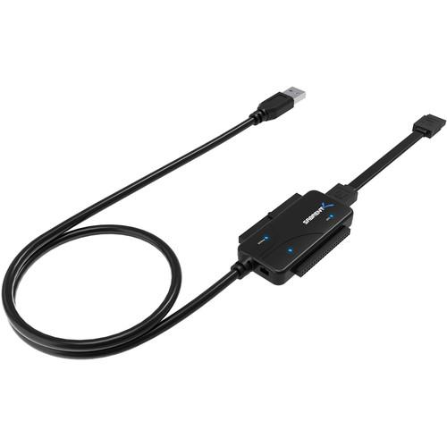 Sabrent USB 3.0 to SATA IDE 2.5 3.5 5.25" HDD Converter Cable with Power Supply