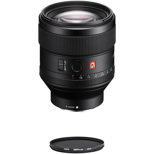 Sony FE 85mm f 1.4 GM Lens with Circular Polarizer Filter Kit
