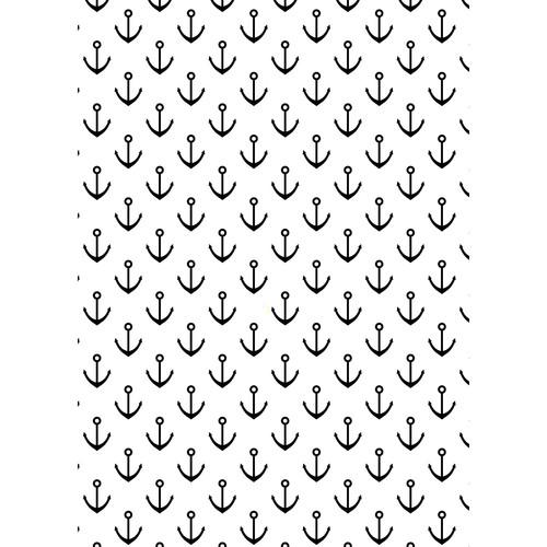 Westcott Anchors Pattern Matte Vinyl Backdrop with Grommets