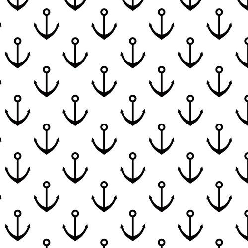 Westcott Anchors Pattern Matte Vinyl Backdrop with Hook-and-Loop Attachment