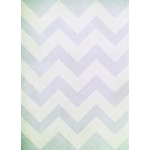Westcott Washed Chevron Art Canvas Backdrop with Grommets