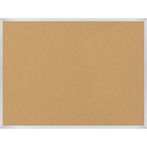 Best Rite VT Logic Natural Cork Surface Tackboard with Aluminum Trim