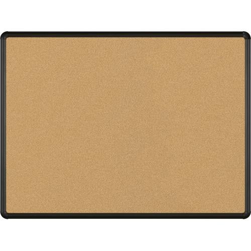 Best Rite VT Logic Natural Cork Surface Tackboard with Black Presidential Trim