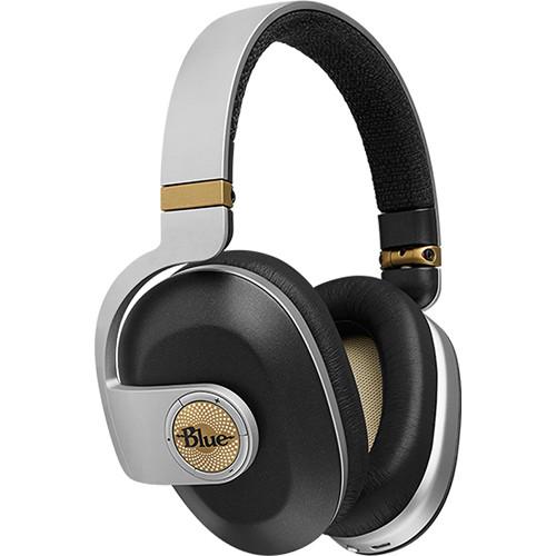 Blue Satellite Wireless Headphones with Active Noise Cancellation