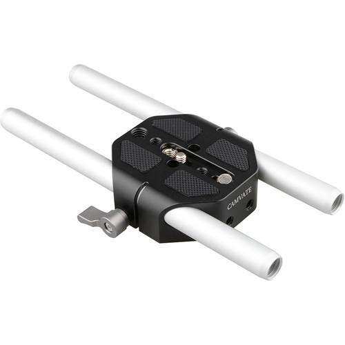 CAMVATE Baseplate with 7.9" 15mm Rods for Select Canon Sony Cameras
