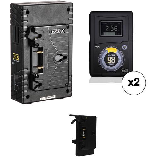 Core SWX HyperCore 98 Two-Battery Kit for Sony FS7 with X2A Vertical Charger
